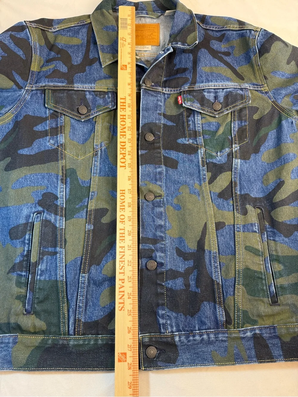 Levi's Big E Camo Denim Trucker Jacket